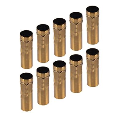 Imagem de Naroote Manga de Suporte de Lâmpada de Vela de Tubo de Metal para Iluminação E14 DIY, 10 Peças 25x80mm, Adequada para Lustres de Cristal, Luzes de Velas (ouro bronze)