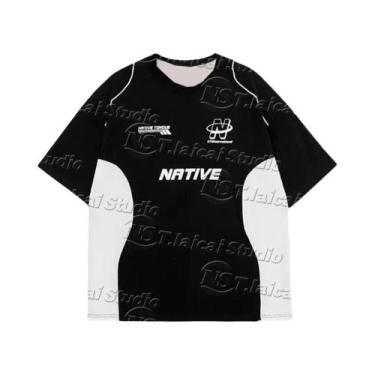 Imagem de Camiseta Masculina Y2K De Verão Com Manga Curta, Tendência MOTO 2025, 