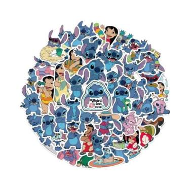 Imagem de Adesivos Kawaii Lilo & Stitch 51PCS Decalques De Anime Para Skateboard