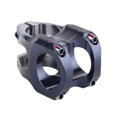 Imagem de Mesa de guidão Power Stem para mountain bike, 35 mm de comprimento, 0 graus, para bicicleta de estrada, 31,8 mm de comprimento, compatível com guidões de bicicleta de 31,8 mm.(Black-Gray)