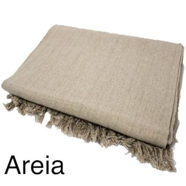 Imagem de Mantas Decorativas 100% Algodão - Conjunto Luxuoso para Cama e Sofá, Modelos Exclusivos, Macias e Laváveis(POP 2,20mX1,50m AREIA)