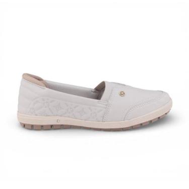 Imagem de Tênis Feminino Kolosh Casual Slip On, 37, Creme