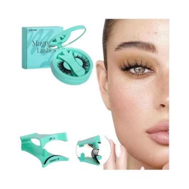 Imagem de Cílios Magnéticos 3D Reutilizáveis Com Asas, Longa Duração, Sem Necess
