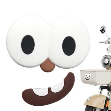 Imagem de Autocolante Divertido De Motocicleta,3D De Olho Grande Para Motocicleta - Autocolantes Para Carroceria De Moto - Para Motociclistas Colecionadores Skate Veículos Elétricos Mobilidade Urbana