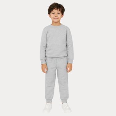 Imagem de Calça Infantil Moletom C/Punho Rei Rex Do 1 ao 3, 01, Cinza