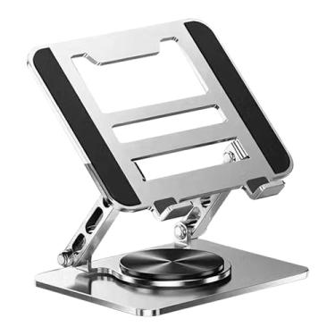 Imagem de Suporte Para Laptop | Elevatório Dobrável Para Portátil Com Base Giratória 360° - Suporte Dobrável para Tablet | Destinado a Faculdade, Mesa, Casa, Trabalho, Jogo, Homens, Mulheres e
