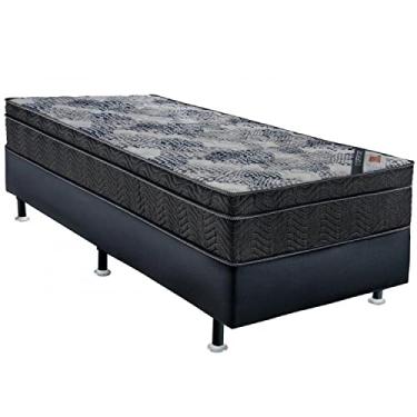 Imagem de Cama Box Iso Molas Superpocket Solteiro Ortobom Preto/Azul