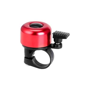 Imagem de Sino de bicicleta liga alumínio mtb chifre anel segurança som alarme guiador ciclismo aviso alarme crianças acessórios da bicicleta(Red)