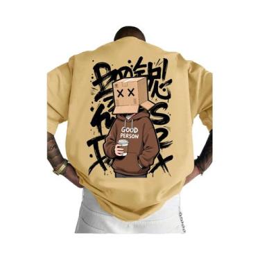 Imagem de Camiseta Casual Masculina Leve E Respirável Com Estampa 3D Moda Verão 