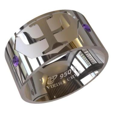 Imagem de Anel de Formatura de Psicologia Em prata - Vieira Cruz Joias