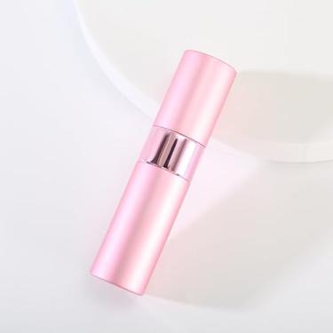 Imagem de Atomizador de perfume rotativo de 8 ml com forro interno de vidro de várias cores, frasco de spray cosmético recarregável, 10,5 x 1,5 cm