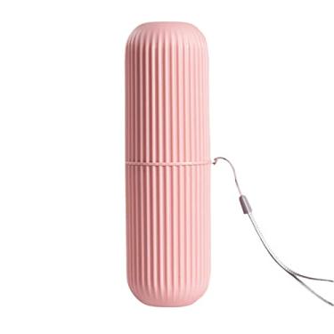 Imagem de YUANstore Porta-escova de dentes portátil para viagem, estojo de armazenamento, caixa organizadora de copo de armazenamento doméstico, suporte ao ar livre, acessórios de banheiro