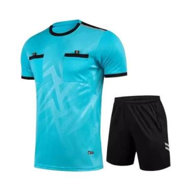 Imagem de Uniformes De Árbitro De Futebol Masculino 2025 Camisas De Futebol Calç
