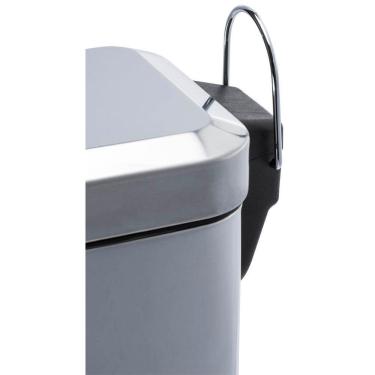 Imagem de Lixeira Retangular 5 Litros Aço Inox Slin Kala