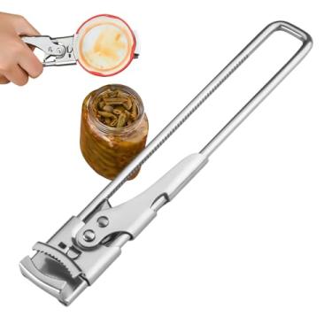 Imagem de Abridor De Potes Para Pessoas Com Mãos Fracas | Agarrador Ajustável de Tampa de Lata,Abridor De Latas Em Aço Inoxidável - Para Festas Acampamento Piquenique Casa Idosos Com Pouca Força