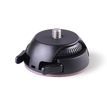 Imagem de Suporte com trava de liberação rápida Fita adesiva base plana e curva reposição para câmera Gear 360 Theta S SC M15 panorâmica esportiva soquete 1 4