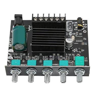 Imagem de BAFOVY Placa Amplificadora ZK-MT21 Bluetooth 5.0 de 2.1 Canais, Amplificador Digital Estéreo de Alta Potência 50W + 50W + 100W para Alto-falantes de 15-100W 4-8Ω, Fonte de Alimentação