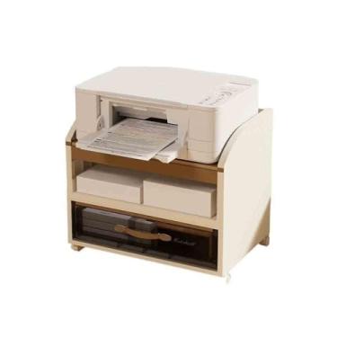 Imagem de KEG801302 Copiadora removível multicamadas para escritório, prateleira, escritório, estação de trabalho, mesa de impressora com suporte pequeno