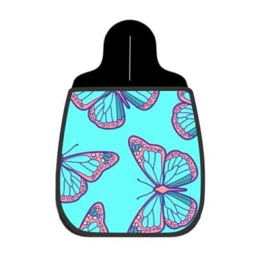 Imagem de Lixeira De Carro Organizador Lixinhocar Borboleta Azul Rosa 76