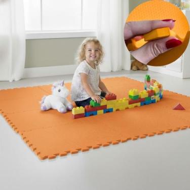 Imagem de Kit 6 Placas Tatame Tapete Tapetinho Piso EVA 50X50X1cm 10mm Espessura