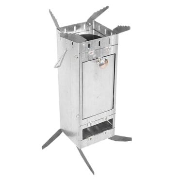 Imagem de Fogão Foguete | Aquecedor Dobravel De Alta Resistencia | Fogao Para Barraca Antiferrugem E Portatil | Para Cozinhar Em Casa Cozinha Jardim Acampamento Churrasco