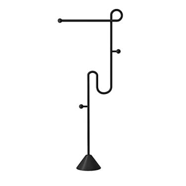 Imagem de Suporte para chapéu, suporte para roupas, tipo chão, armazenamento de roupas, prateleira, sala de estar, quarto, porta de entrada, cabideiro, corredor, árvore, (preto)