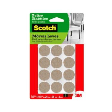 Imagem de FELTRO MARROM RED PEQ25mm FP088 C 12 pcs - 3M