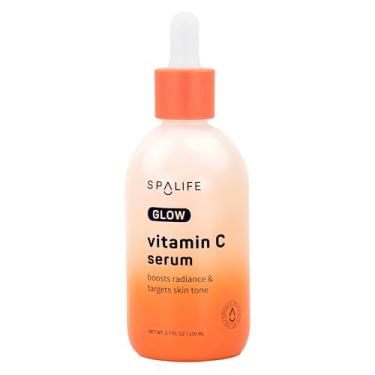 Imagem de Sérum facial Spa Life: Vitamina C GLOW e soro diário radiante 100 ml (105 g) - visa manchas escuras, linhas finas, tom irregular e sinais de envelhecimento, firme, volume e aumento do brilho
