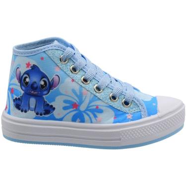 Imagem de Tênis Casual Infantil Ortobessa Cano Médio Stitch Juvenil Menina