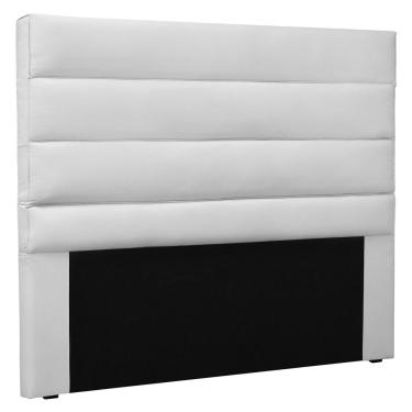 Imagem de Cabeceira Estofada Cama Box Casal King Size La Italian 195cm Corano Branco - Desk Design