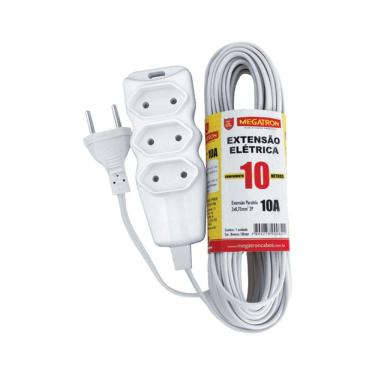Imagem de Extensão Cabo Pl 2X0,75 10 Metros Branca 103