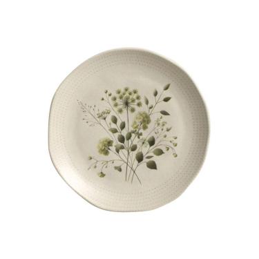 Imagem de Prato Sobremesa Em Cerâmica Orgânico Ammi 19,5cm Porto Brasil