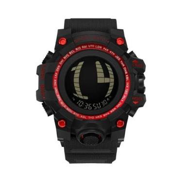 Imagem de Relógio Esportivo Masculino À Prova D'Água Com LED, Relógio Digital Mu