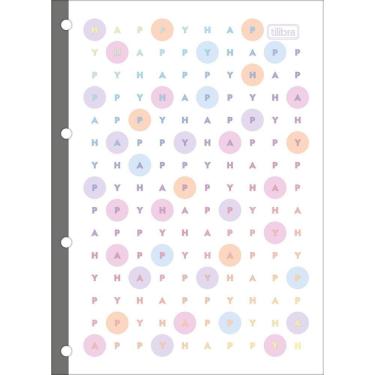 Imagem de Refil Para Caderno Argolado Universitário Happy 56g 80f Tilibra