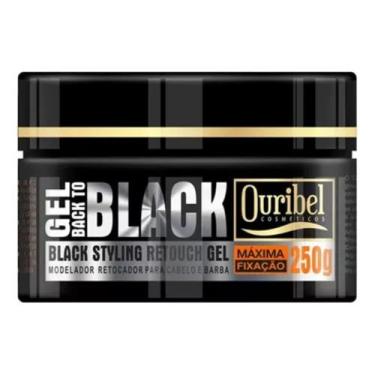Imagem de Gel Modelador Ouribel Black para Cabelo e Barba 250g