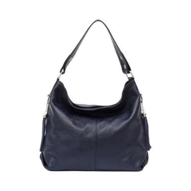 Imagem de Bolsa Feminina De material sintético Escuro E Roxo Com Franjas, Grande