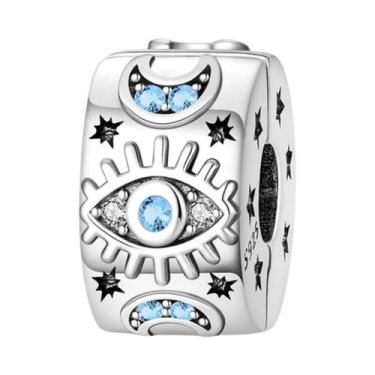 Imagem de Berloques De Prata 925 Olho Do Diabo Femininos Para Pulseiras Qikaola 