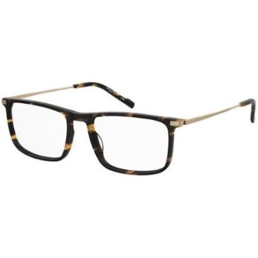 Imagem de Armação de Óculos Pierre Cardin P.C. 6289 086 - Marrom Havana 57-Masculino