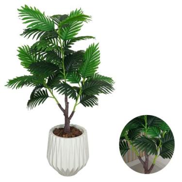 Imagem de Arvore Palmeira Artificial Com Vaso Origami Decoração Casa - - Intcome