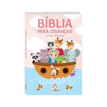 Imagem de Bíblia para as crianças rosa - Blu Editora