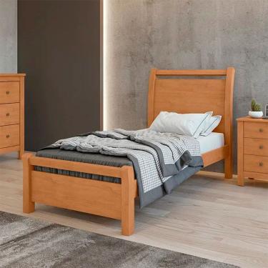 Imagem de Cama de Solteiro MDP MDF Suporta até 90kg Lopas Reali
