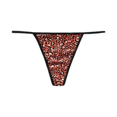 Imagem de Calcinhas Sexy Sem Costura Para Mulheres Com Estampa De Leopardo Em Vá