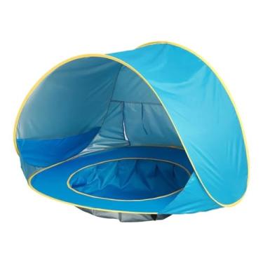 Imagem de EasyGo - Tenda de Praia para Bebês com Piscina e Proteção UV (Azul)