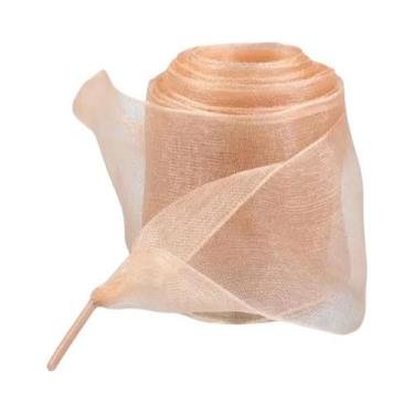 Imagem de Cadarços De Organza De Seda De 4cm De Largura, Laço Plano De 160cm Par