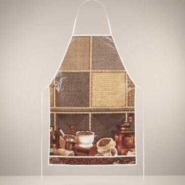 Imagem de Avental De Cozinha Estampas Sortidas Peça Pronta 0,43x0,65m Vinil PVC 