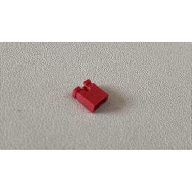 Imagem de 20 Mini Jumpers 1x2 2.54mm Vermelho - foursolutions