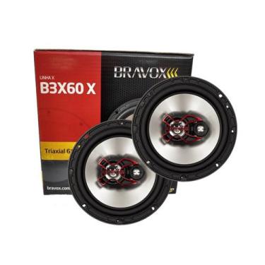 Imagem de Par de Alto Falantes para Portas do Carro Triaxial BRAVOX 6 Polegadas 