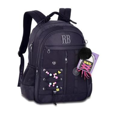 Imagem de Mochila de Costas Rebecca Bonbon Beaded Fun RB27424 Grande Juvenil Com