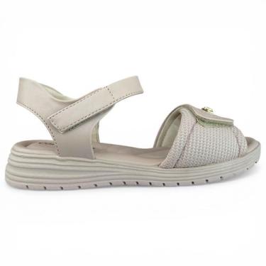 Imagem de Sandália Confortflex AuraLeve Anabela, Chifon, 37