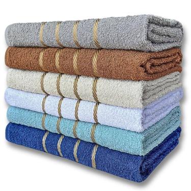 Imagem de Kit 5 Toalhas De Banho Barcelona Banhão 70 X 130 Beka Alta Absorção